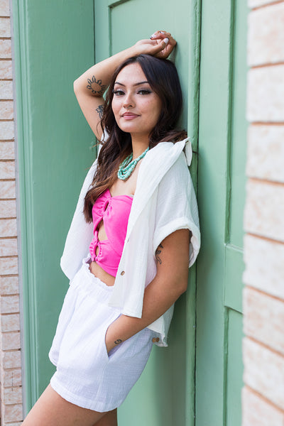 The Beckham Double Ring Strapless Top