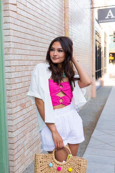 The Alys Beach White Soft Washed Shorts