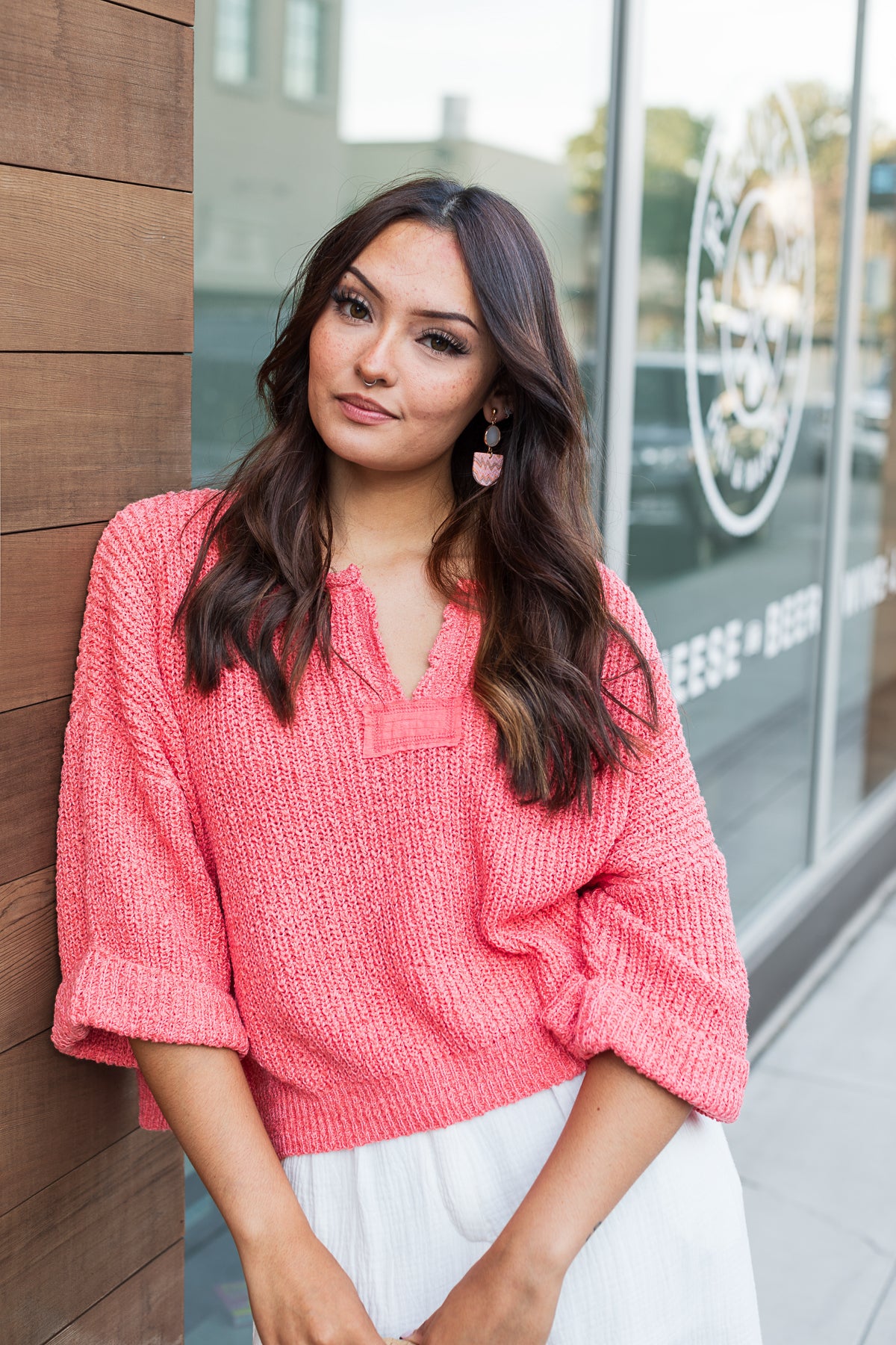 The C'est La Vie Loose Fit Cropped Summer Sweater