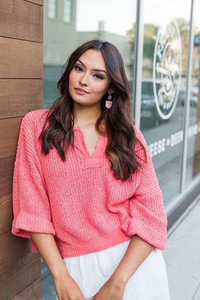 The C'est La Vie Loose Fit Cropped Summer Sweater