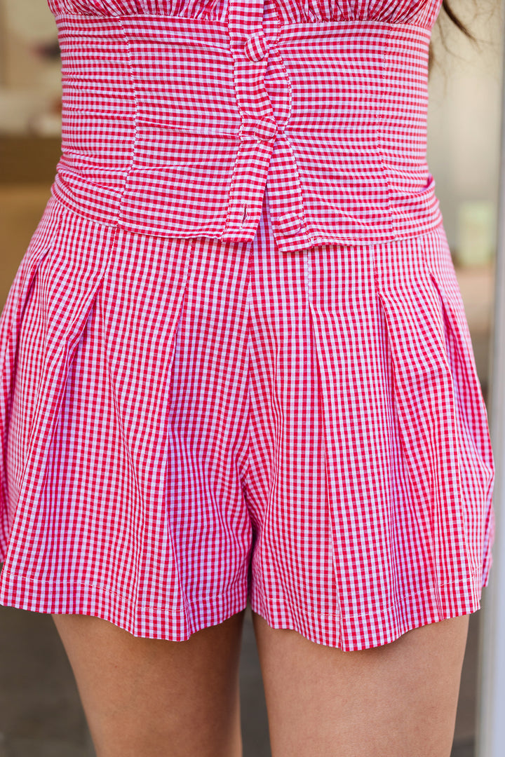 The County Fair Gingham Shorts Set
