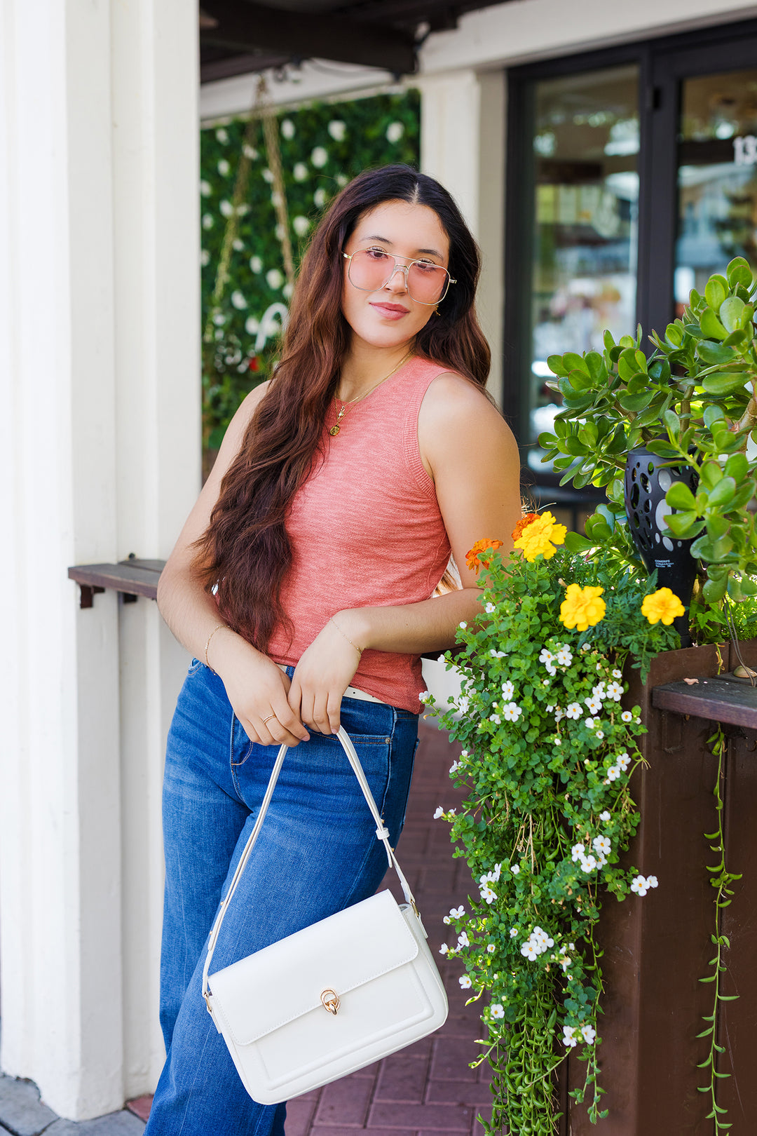 The Perfectly Poppy Slub Knit Tank Top