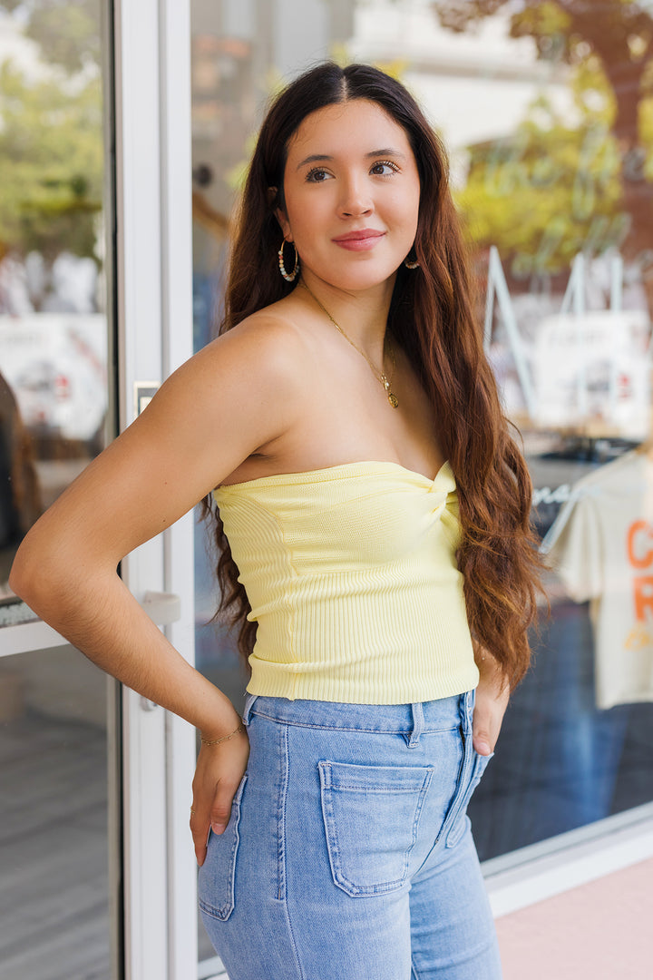 The Laken Knit Tube Top