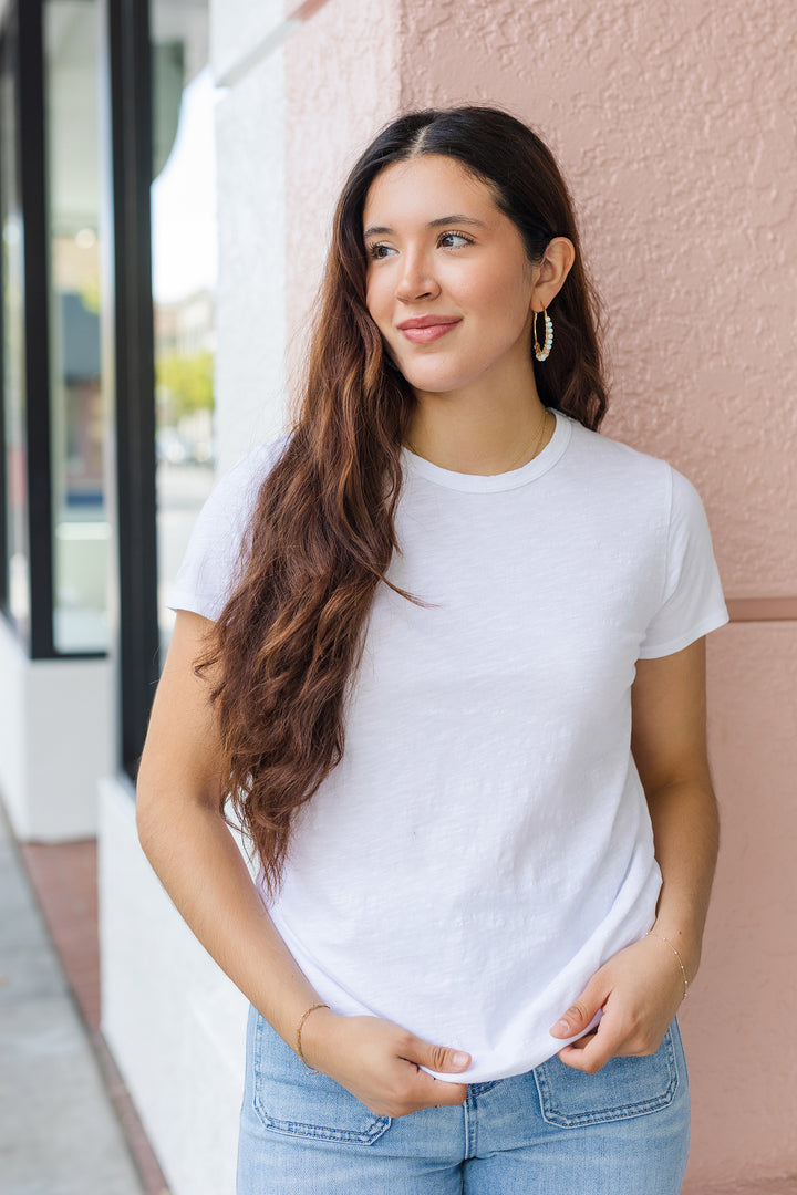 The Line By Line Cotton Tee