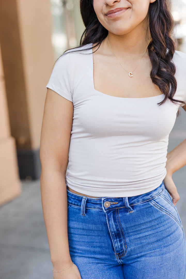 The As Per Usual Classic Square Neck Tee