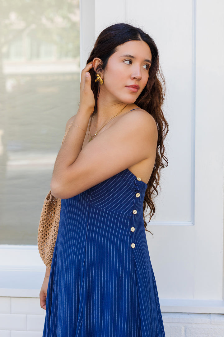 The Coco Cabana Linen Midi Dress