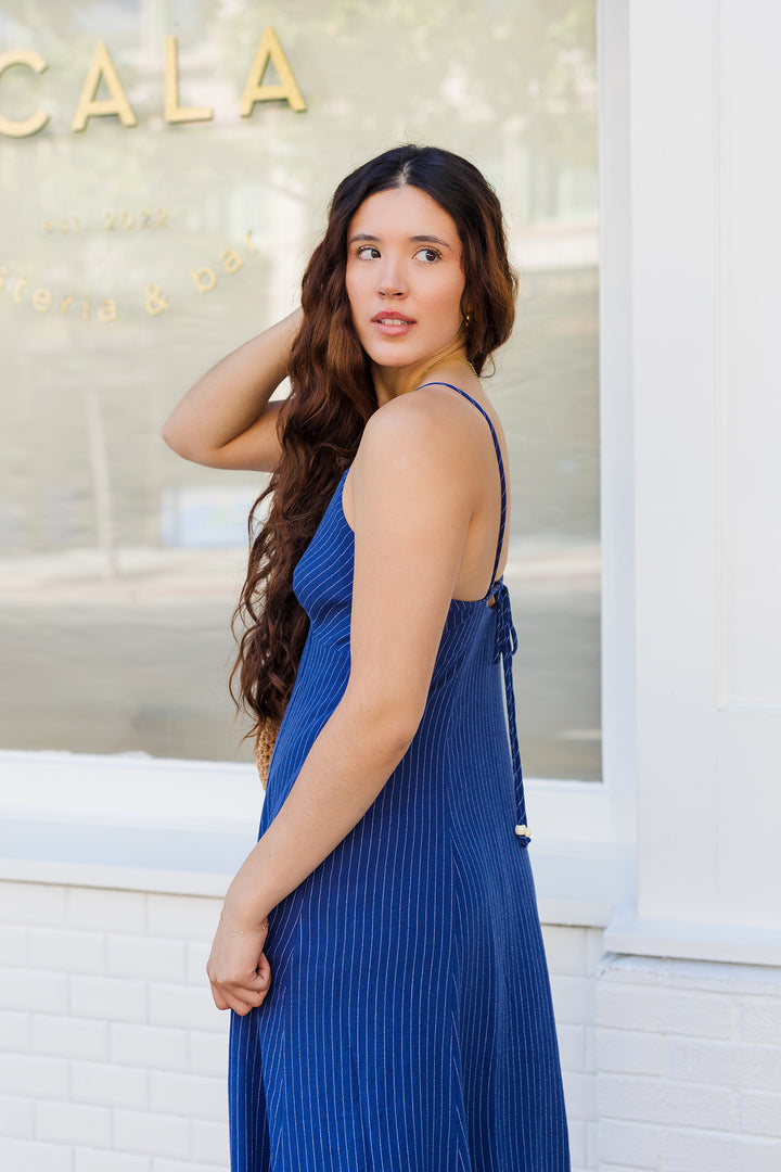 The Coco Cabana Linen Midi Dress
