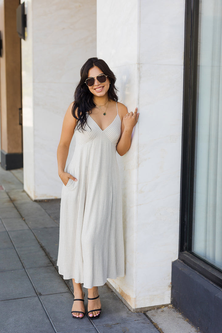 The Coco Cabana Linen Midi Dress