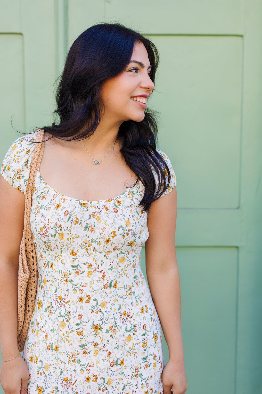 The Summer Porch Floral Print Midi Dress