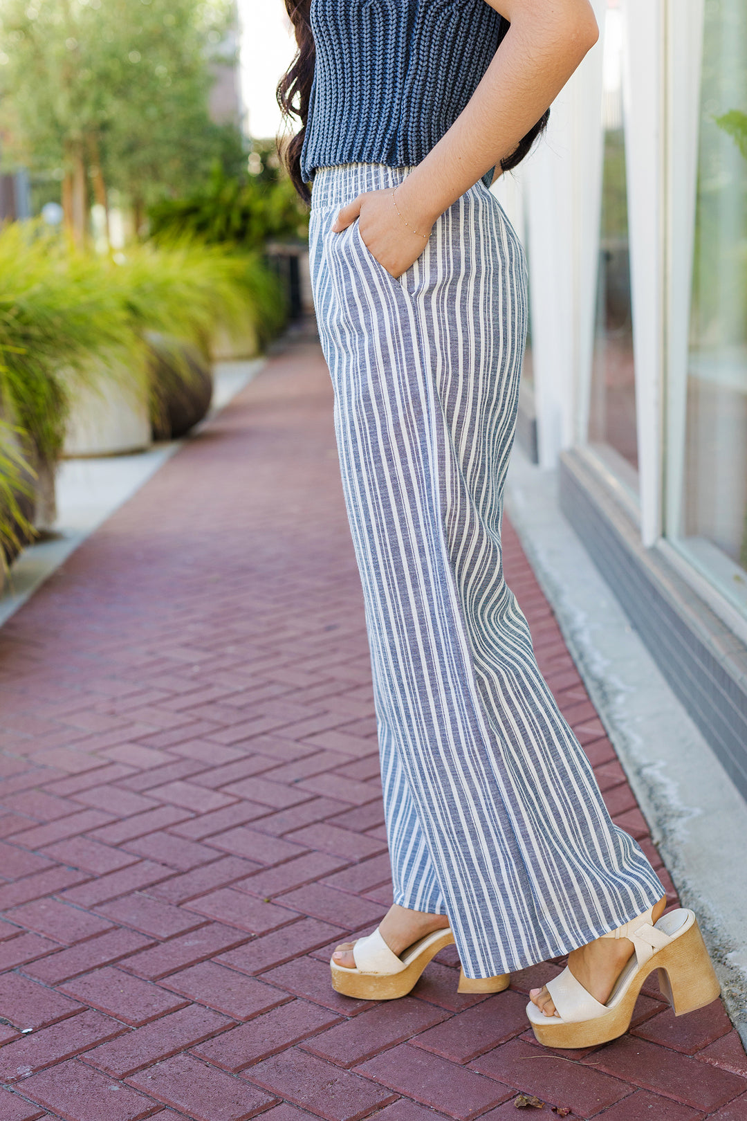 The Take Me To The Beach Striped Linen Pants