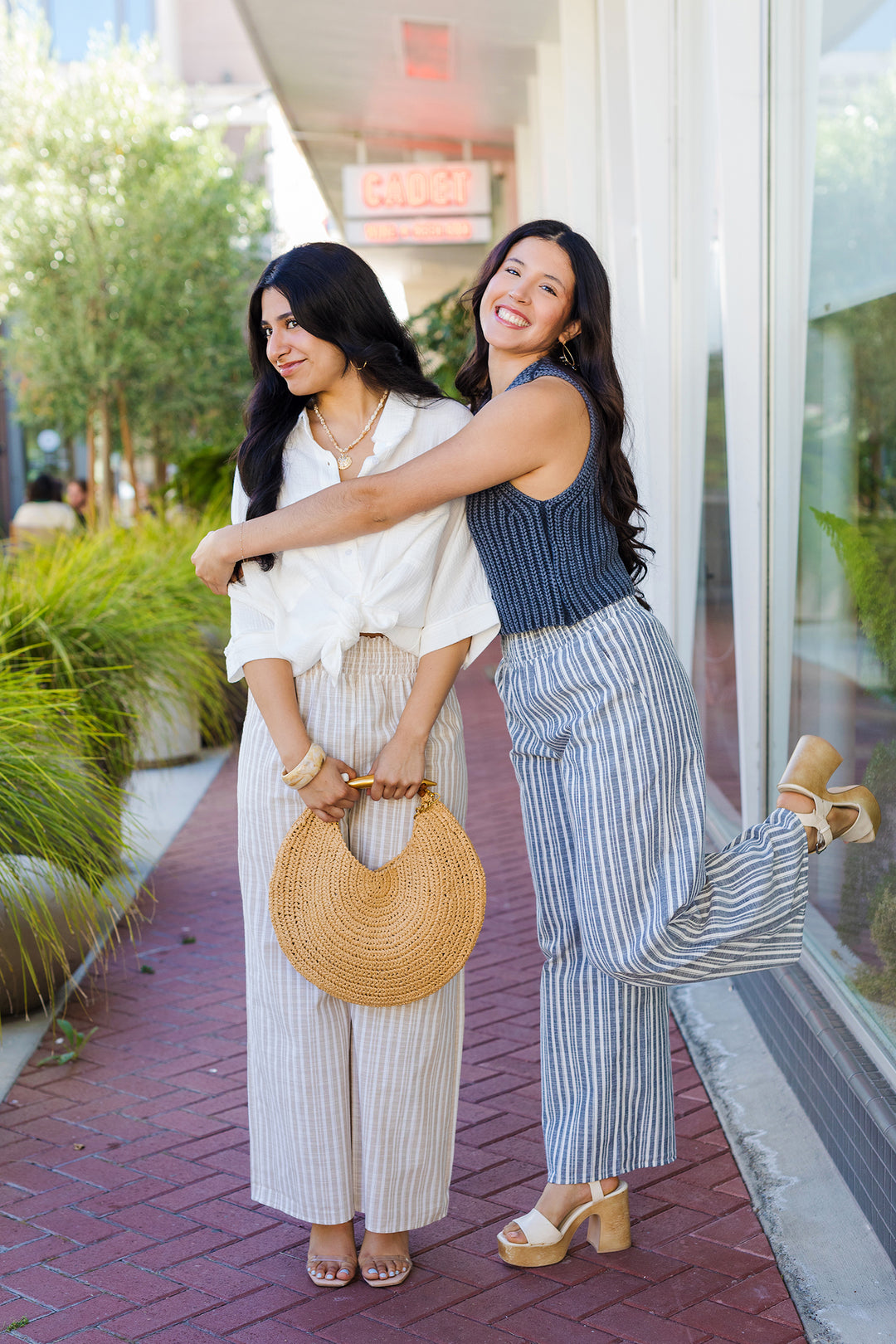 The Take Me To The Beach Striped Linen Pants