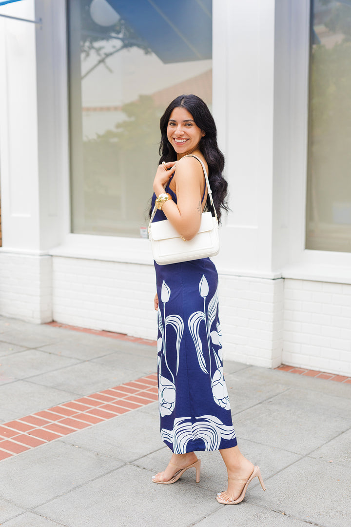 The Midnight In Monaco Navy Floral Maxi Dress