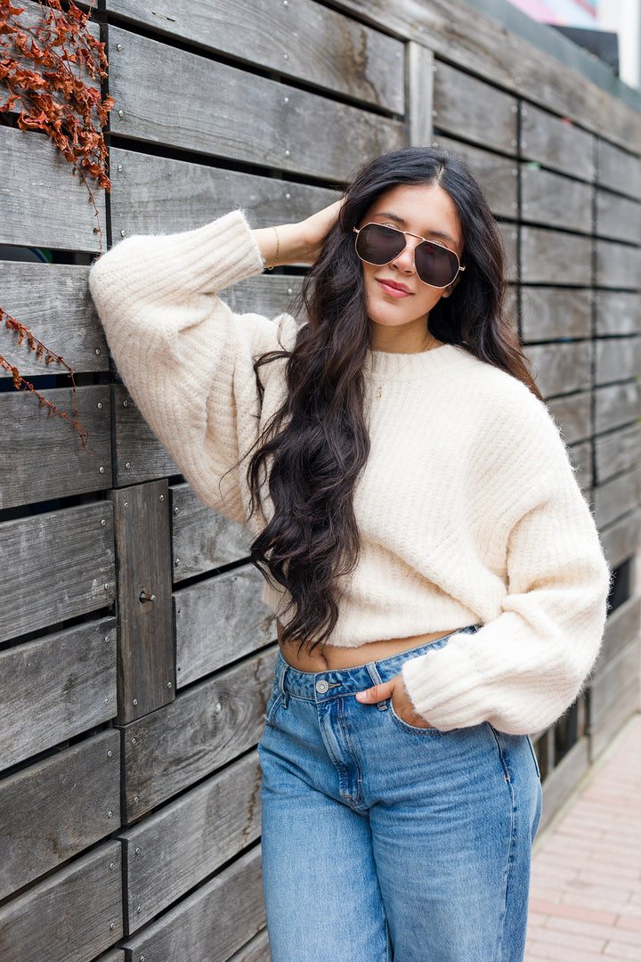 The Coffee Run Chunky Knit Sweater