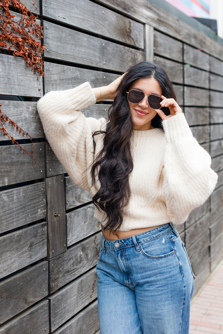 The Coffee Run Chunky Knit Sweater