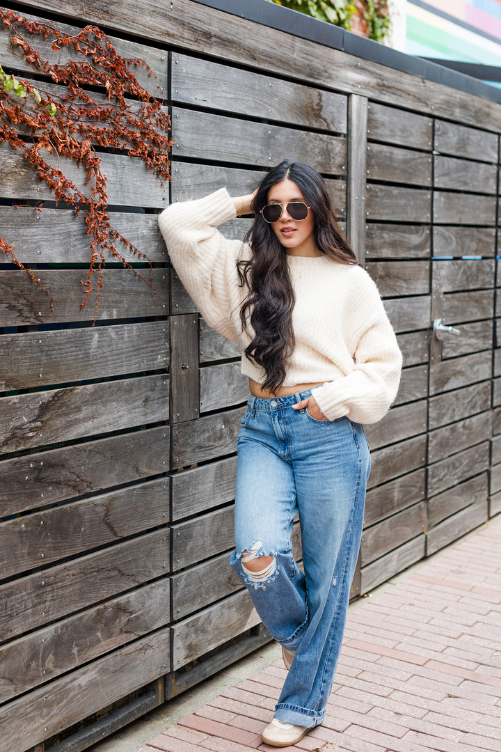 The Coffee Run Chunky Knit Sweater