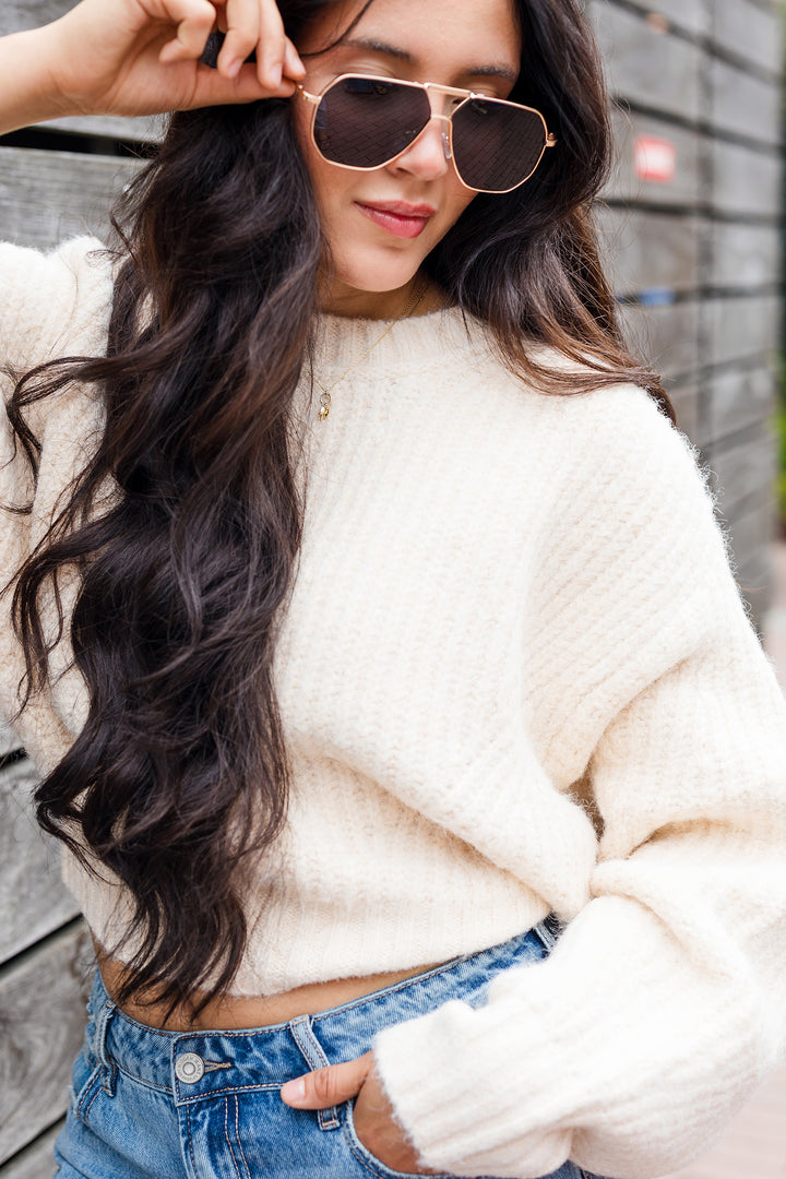 The Coffee Run Chunky Knit Sweater