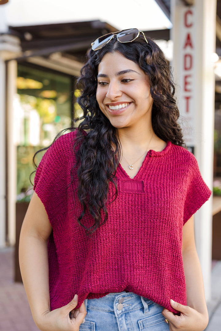 The Already In Love Knit Sweater Top