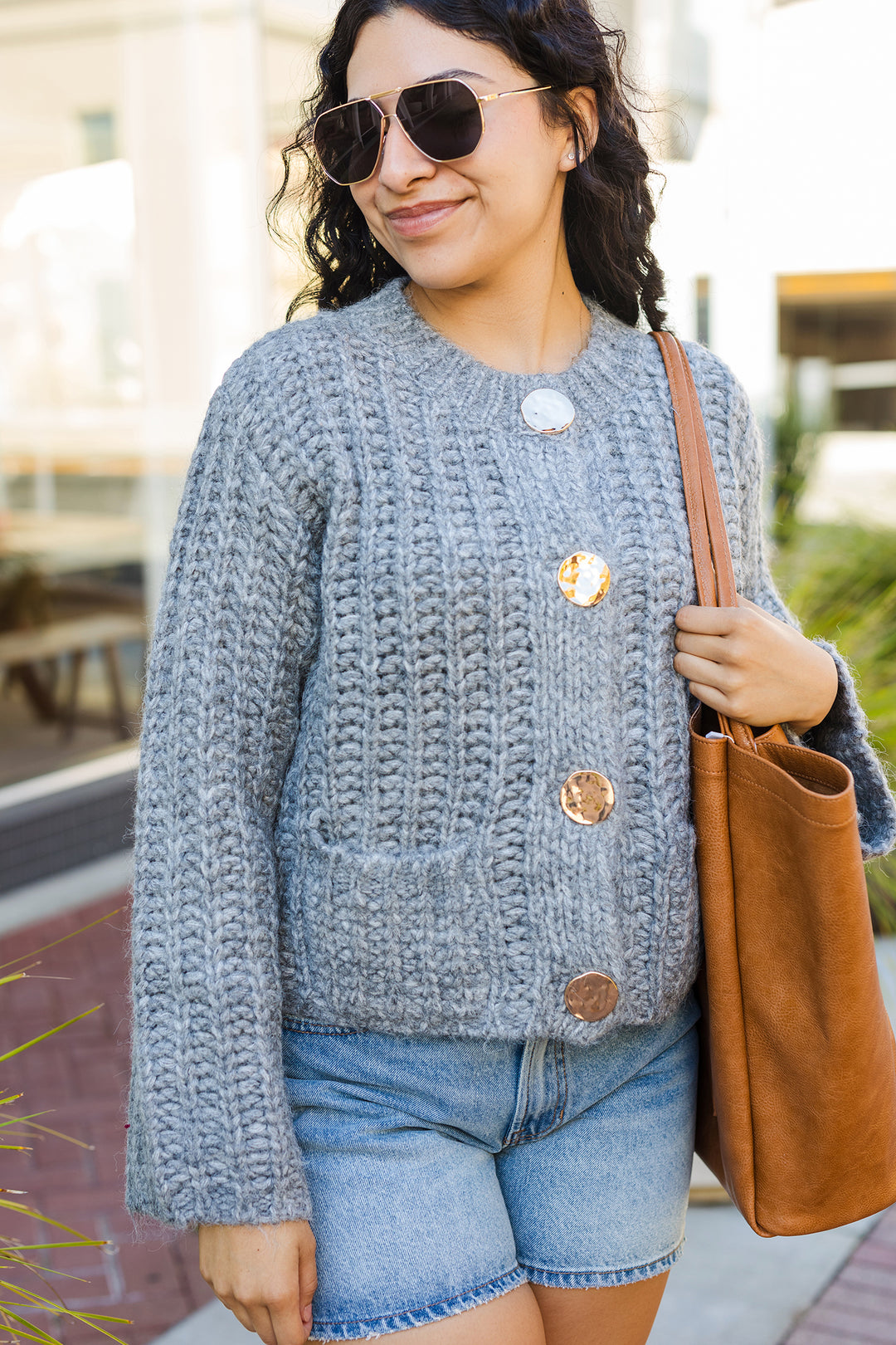 The Gold Standard Chunky Knit Cardigan