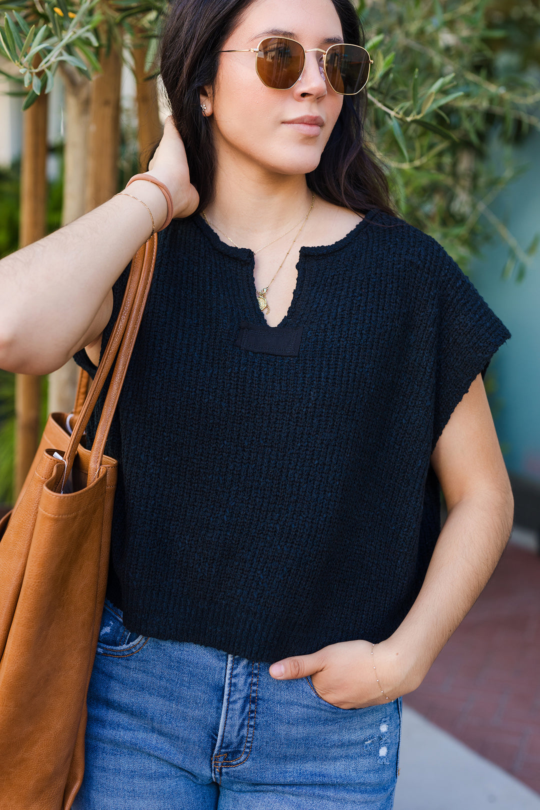 The Already In Love Knit Sweater Top