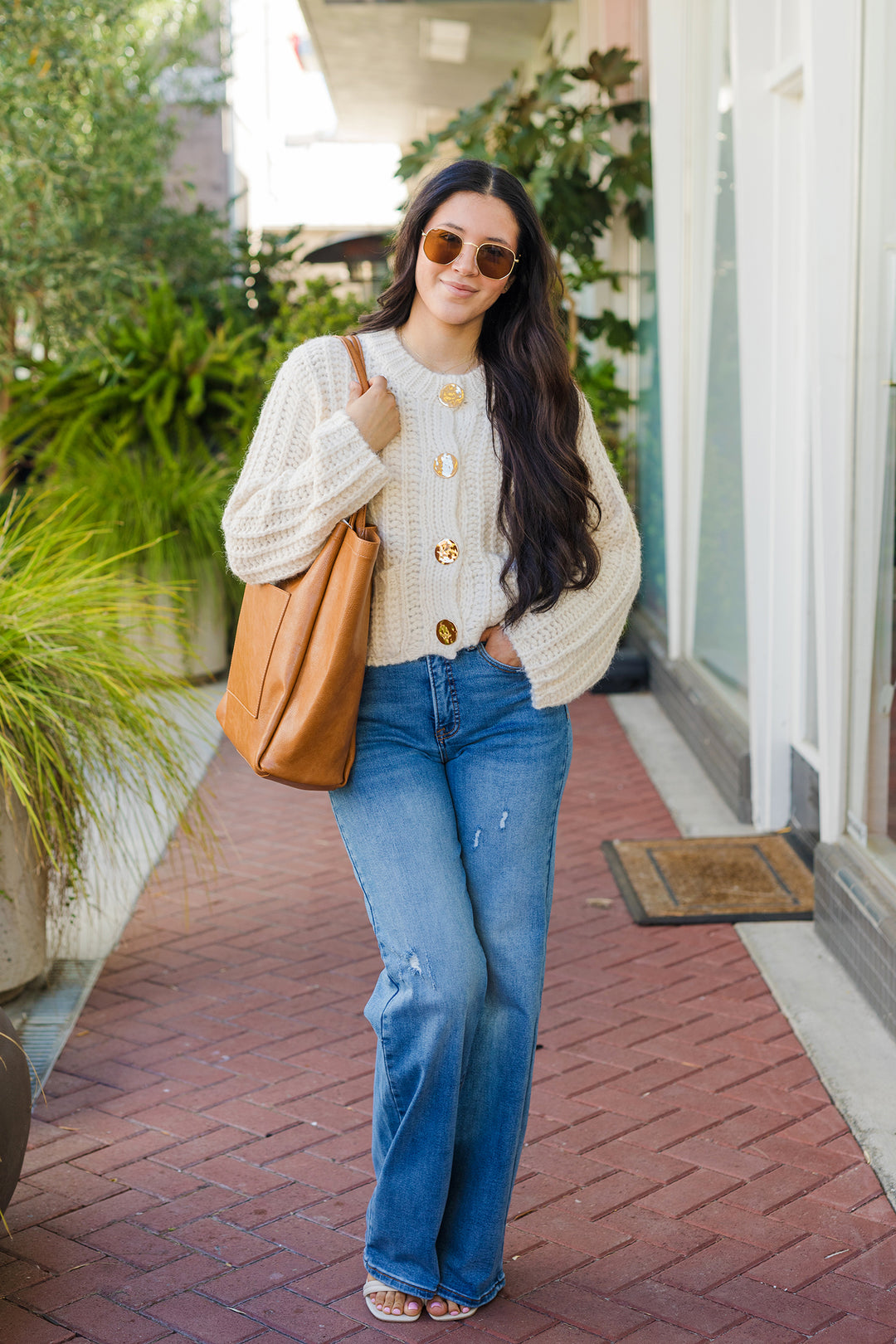 The Gold Standard Chunky Knit Cardigan