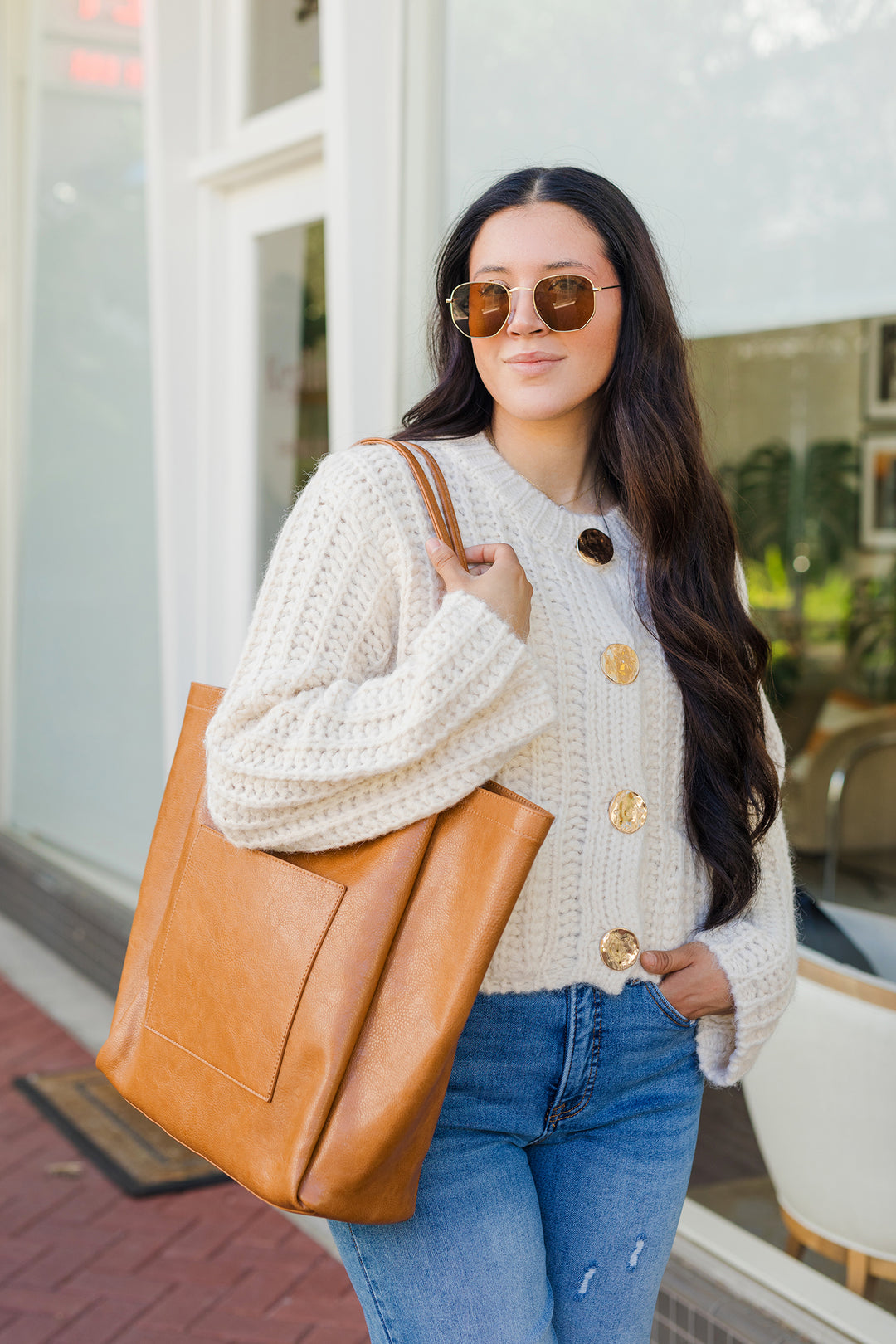 The Gold Standard Chunky Knit Cardigan