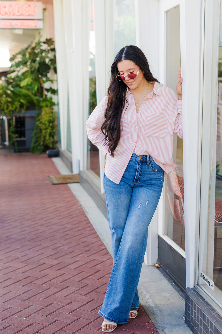 The Stripe a Pose Button-Down Shirt