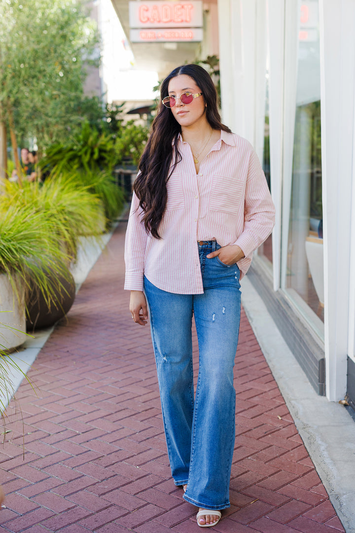 The Stripe a Pose Button-Down Shirt
