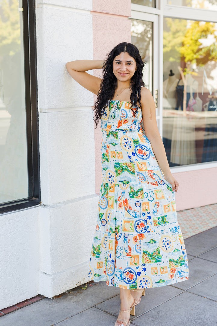 The Pretty As A Picnic Cutout Maxi Dress