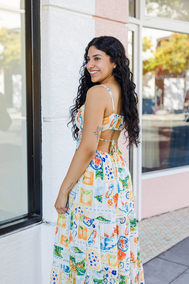 The Pretty As A Picnic Cutout Maxi Dress