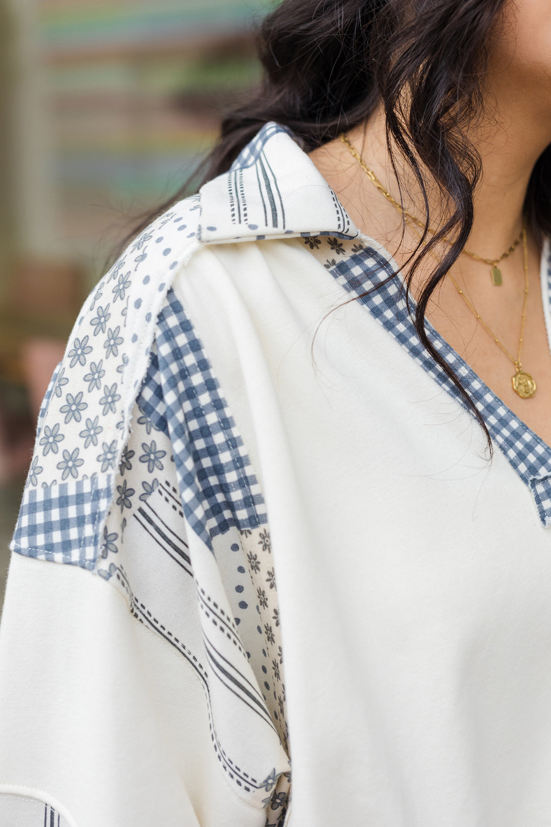 The Patch Me if You Can V-Neck Top