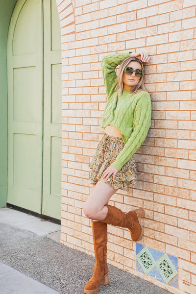 The Feels Right Double Flared Skort