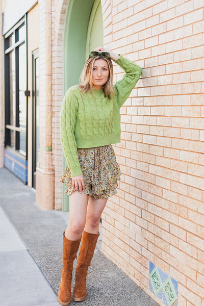 The Feels Right Double Flared Skort