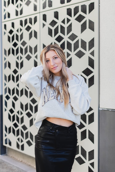 The New York Letter Patch Sweatshirt
