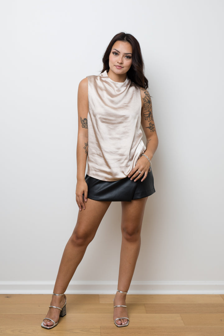The Cheers to You Satin Sleeveless Top