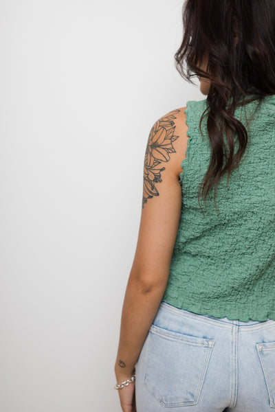 The Mae Sage Textured Tank Top