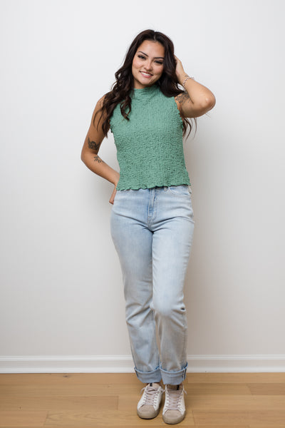 The Mae Sage Textured Tank Top