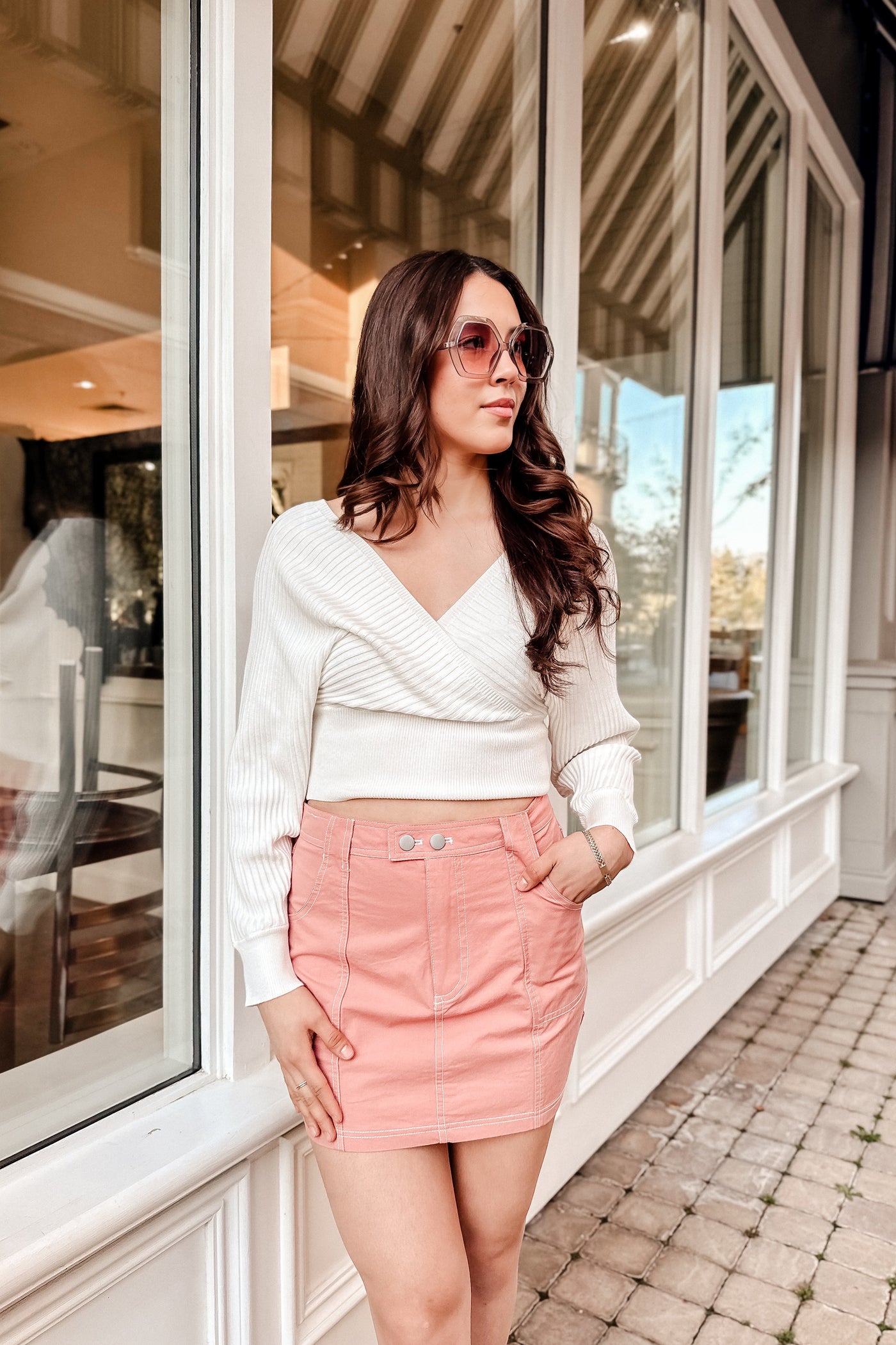 The Baby's Breath Ribbed Cream Sweater