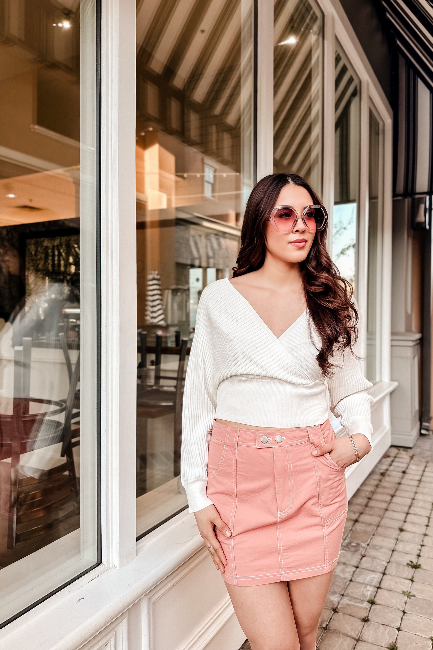 The Baby's Breath Ribbed Cream Sweater