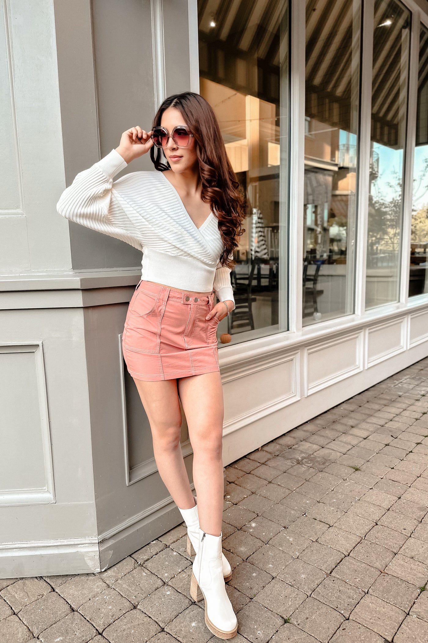 The Baby's Breath Ribbed Cream Sweater