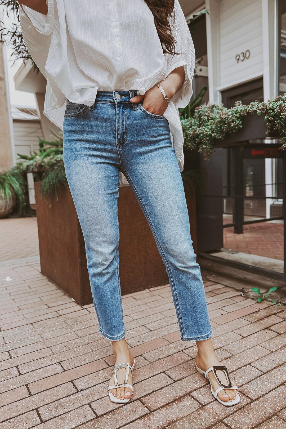 The Perfect For Now High Rise Crop Straight Jeans