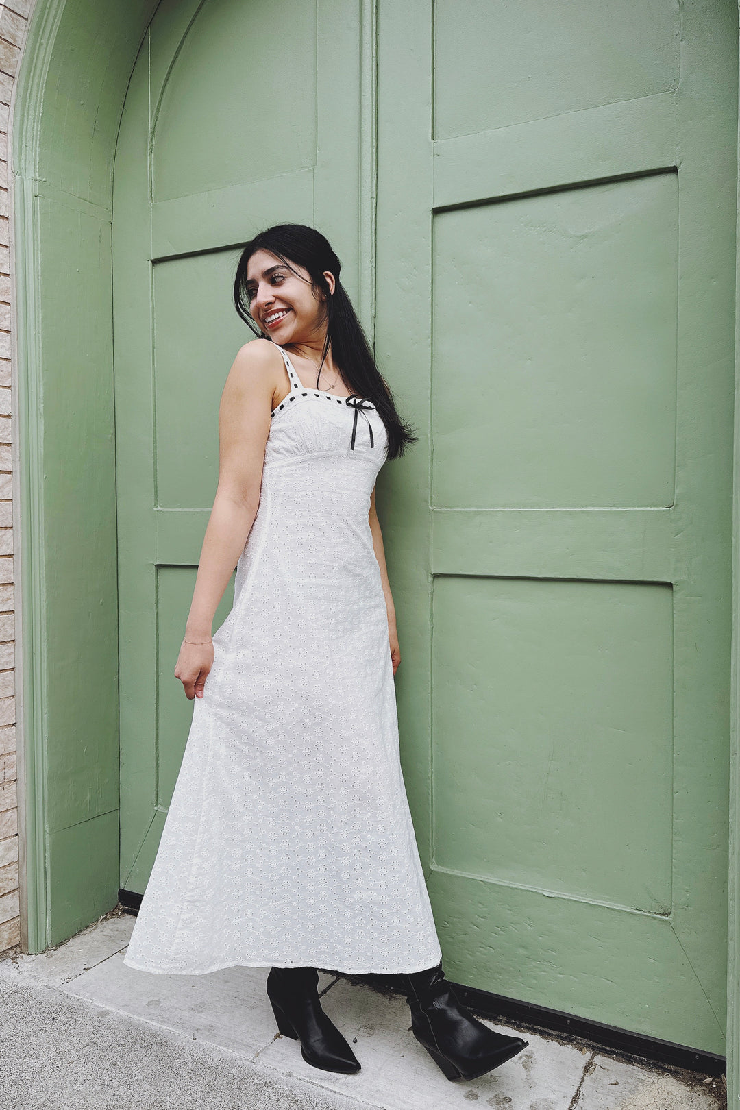 The Best of Me White Crochet Maxi Dress