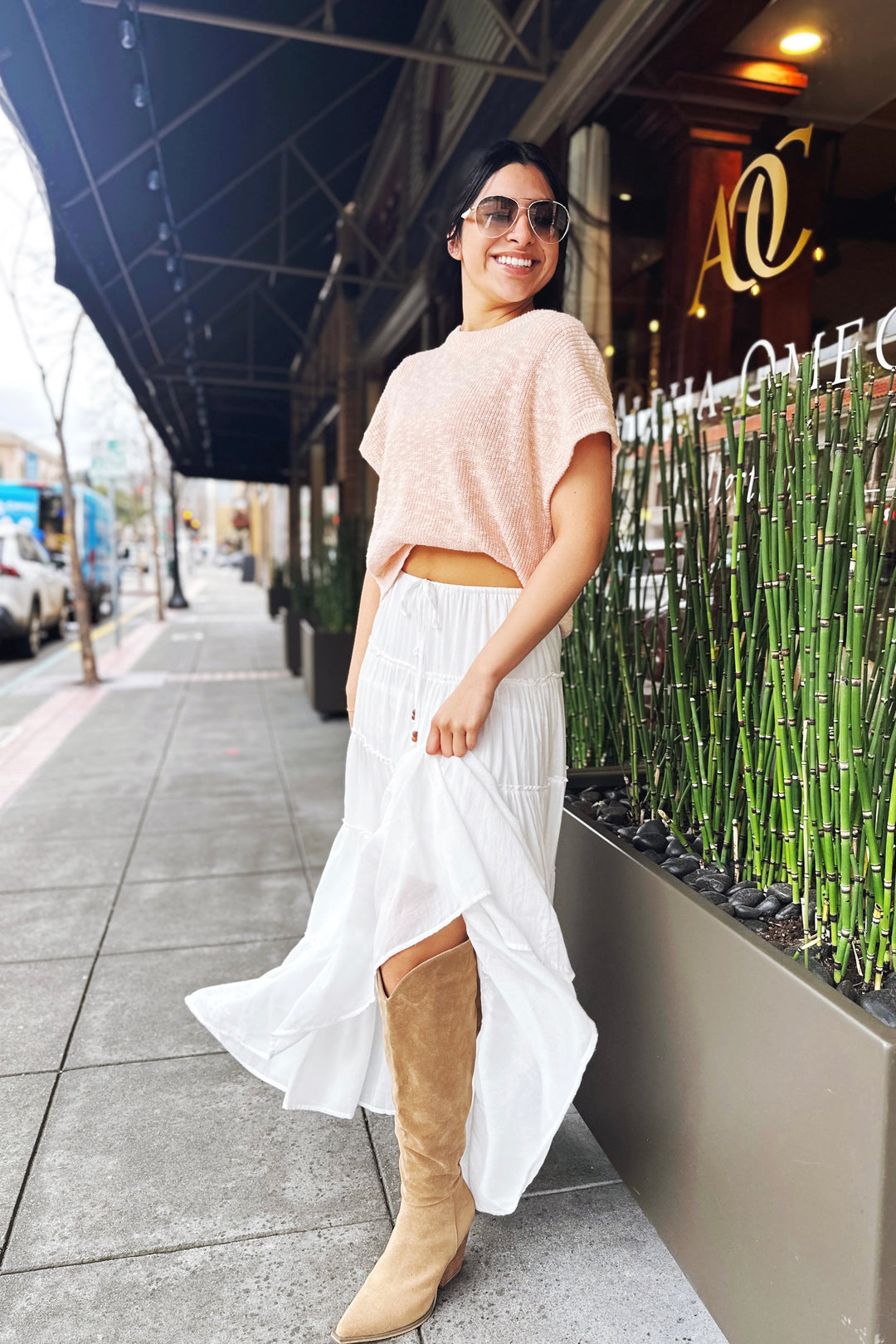 The Girl Like Me Tiered Maxi Skirt