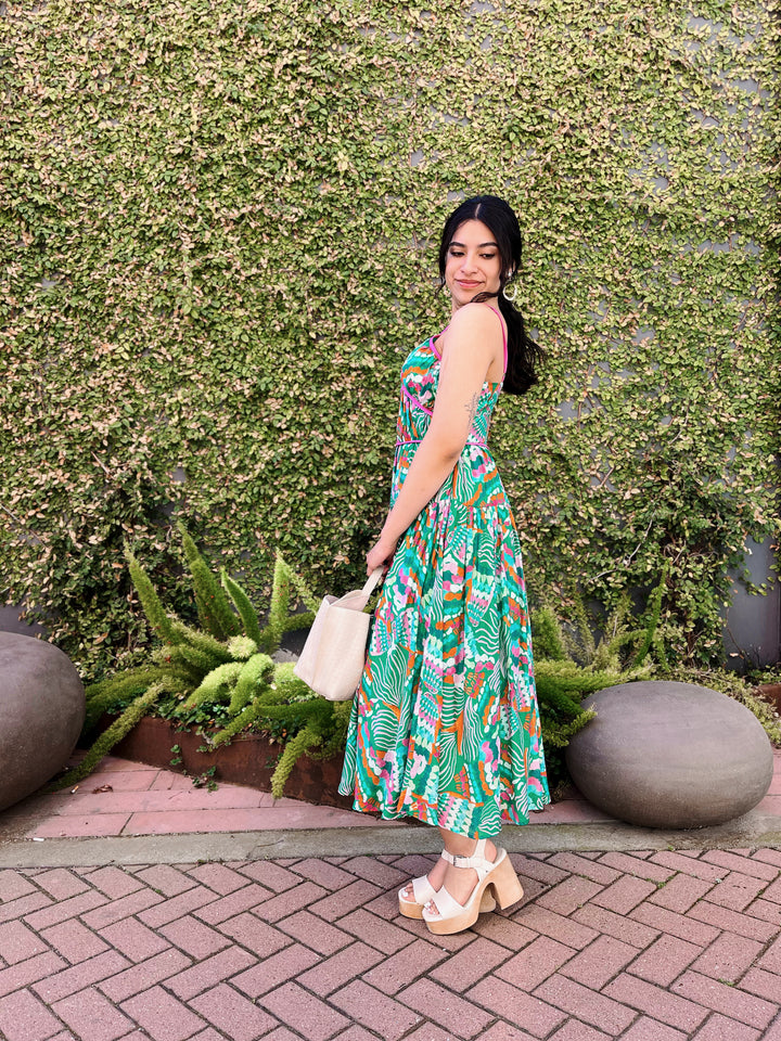 The Barefoot in Barcelona Printed Maxi Dress