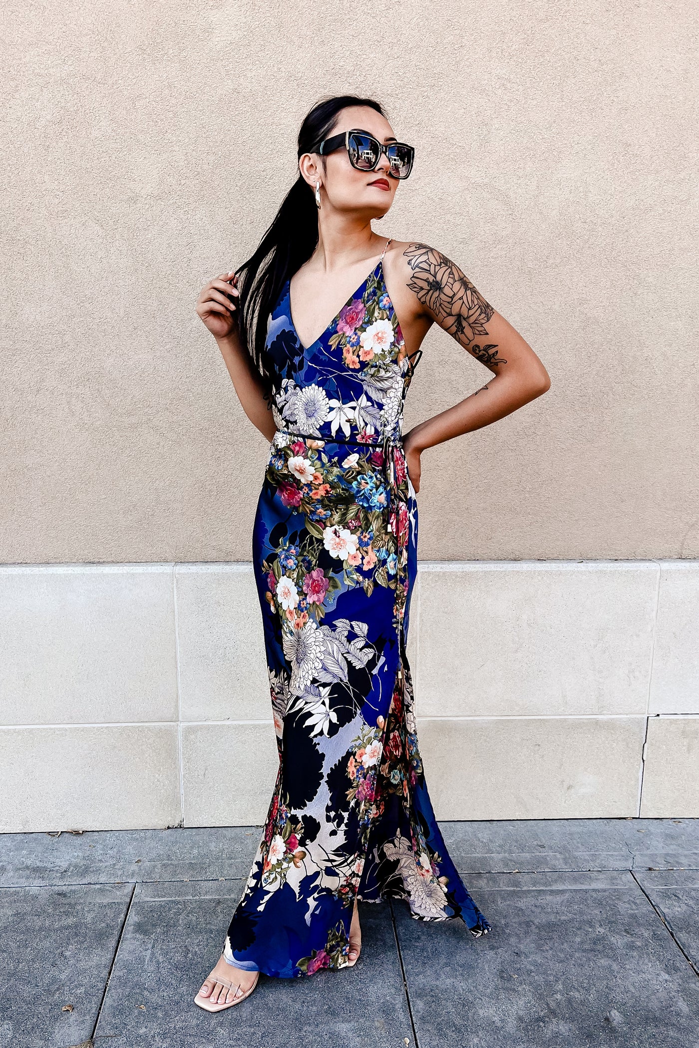 The Add A Little Spice Floral Slip Maxi Dress