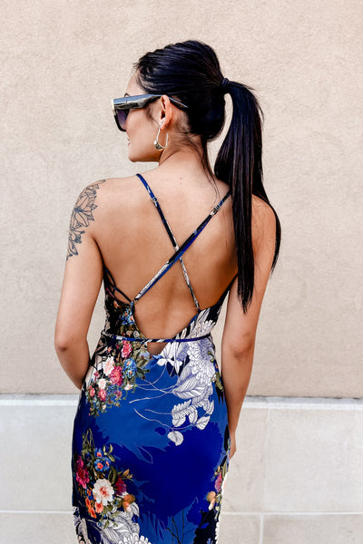 The Add A Little Spice Floral Slip Maxi Dress