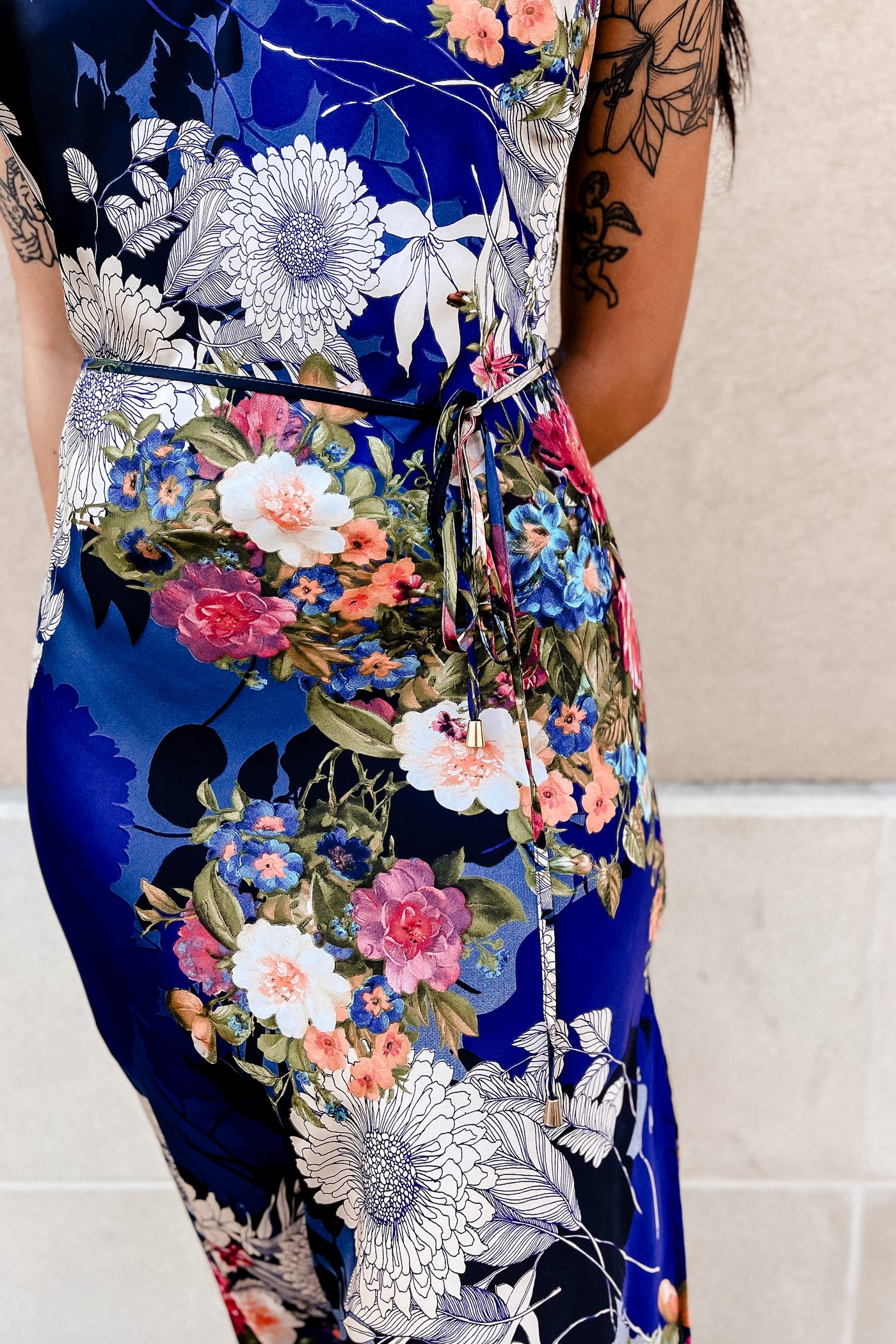The Add A Little Spice Floral Slip Maxi Dress