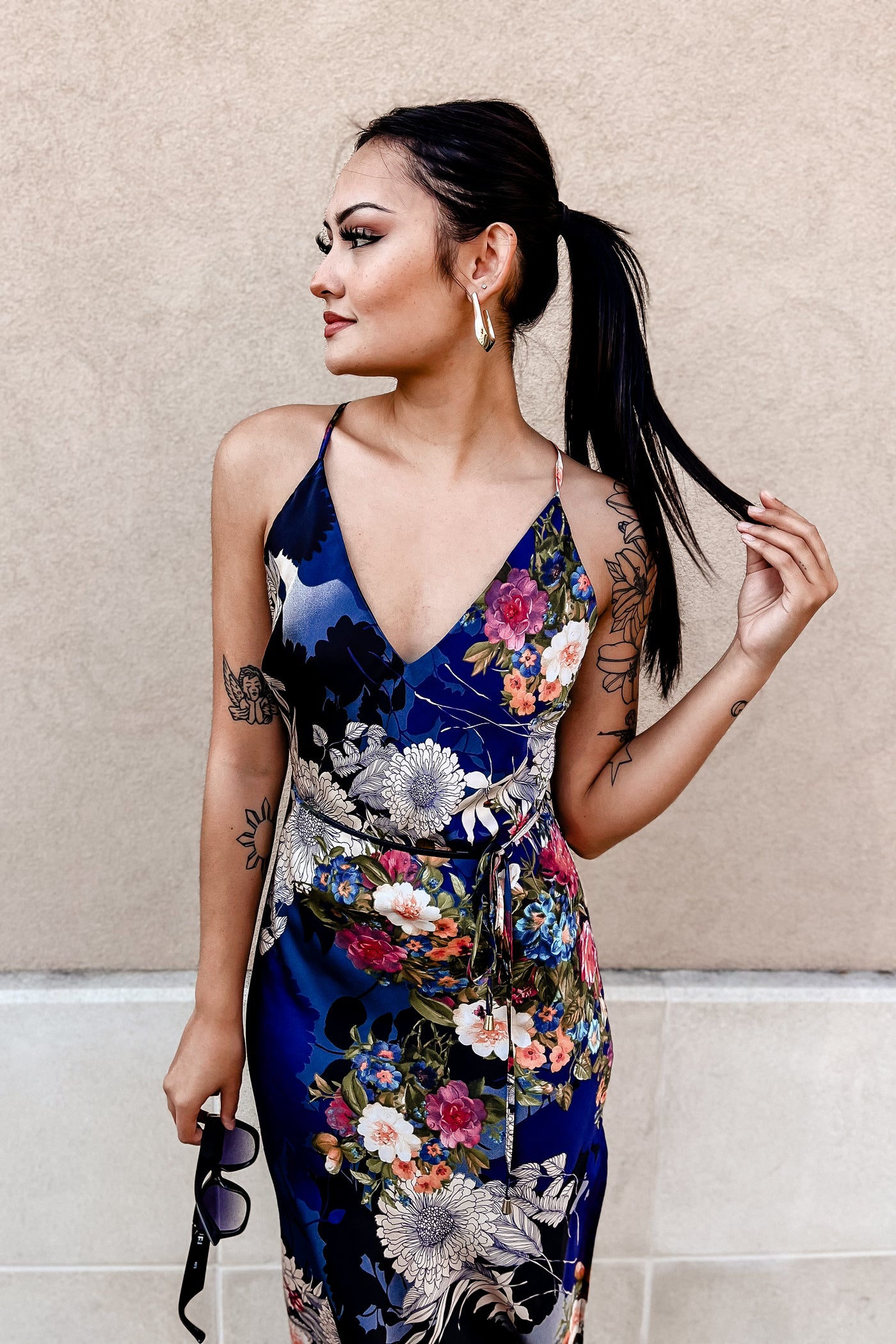 The Add A Little Spice Floral Slip Maxi Dress