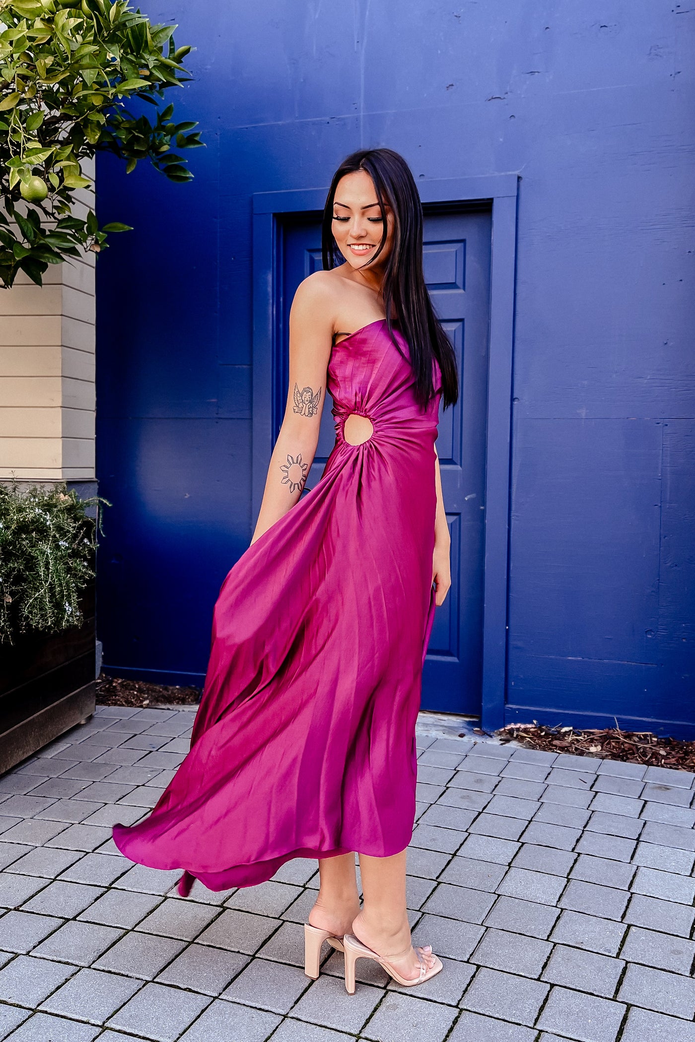 The Dream of Me Pleated Midi Dress