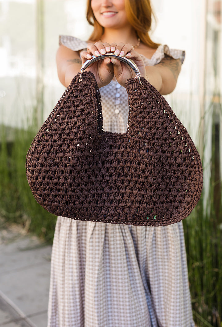 The Iris Woven Hobo Bag