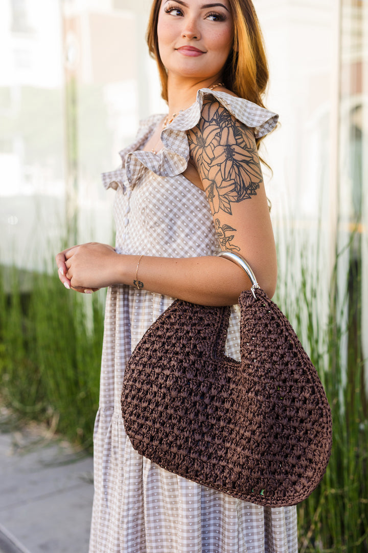 The Iris Woven Hobo Bag